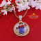 King Of Bling's SANTO NINO DEATOCHA Sterling Silver Yellow Pendant with 3.0ct Genuine Moissanite KING OF BLINGS