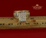 King Of Bling's 925 Sterling Yellow Silver 1.75 ct Cubic Zirconia Cinderella Womens Ring Size 8 KING OF BLINGS