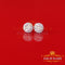 King of Bling's Men's/Womens 925 Silver White 1.33ct VVS 'D' Moissanite Round Stud Earrings KING OF BLINGS