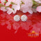 King  of Bling's Men's/Womens 925 Silver Yellow 1.66ct VVS 'D' Moissanite Round Stud Earrings KING OF BLINGS