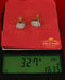 King of Bling's 925 Yellow Sterling Silver 0.83ct Cubic Zirconia Women's Hip Hop Round Earrings KING OF BLINGS