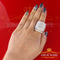 925 White Silver Round Square 22.50ct Cubic Zirconia Halo Bridal Ring Size 9 KING OF BLINGS