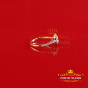 King Of Blings  10K Yellow Gold 1.50CT 'VVS' 'FL' D clr Oval Cut Moissonite Womens Ring Size 7 KING OF BLINGS