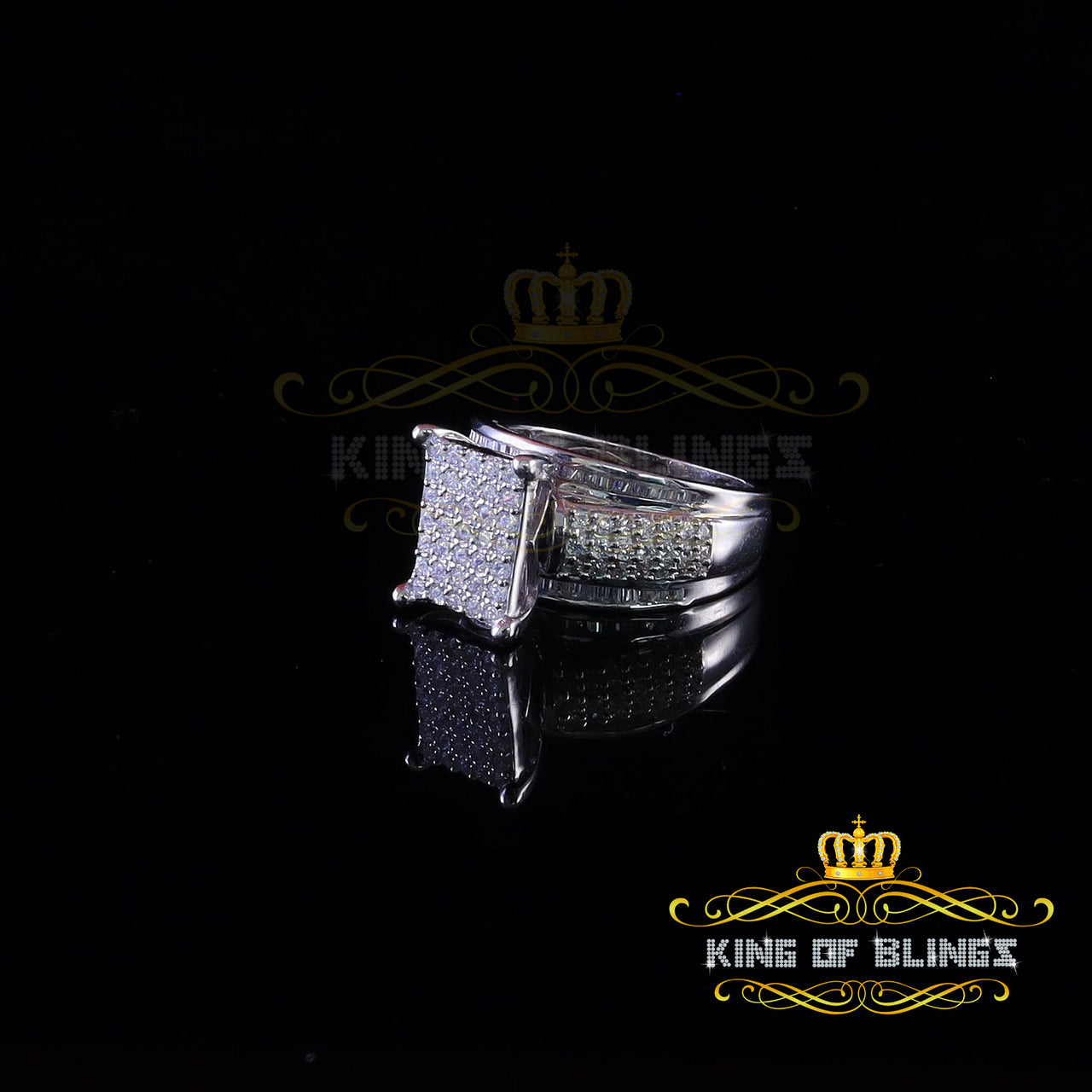 Cubic Zirconia 2.25ct White Silver Cinderella Women's Ring Size 7