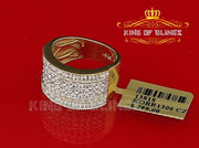 King Of Bling's Yellow Cubic Zirconia 2.20ct Hip Hop Rapper Fashion Luxury Rings Men's Size 8 KING OF BLINGS