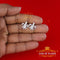 King of Blings- Fleur de Lis White 925 Silver Screw Back 0.62ct Cubic Zirconia Women Earrings KING OF BLINGS