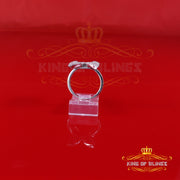 King of Bling's 7Men's/Womens 925 Silver White 1.50ct VVS 'D' Moissanite Butterfly Rings Size 7 KING OF BLINGS