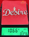 White Desire Letter 925 Sterling Silver Pendant 2.49ct Cubic Zirconia stone KING OF BLINGS