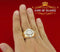 King Of Bling's Yellow Silver Square 1.70ct Cubic Zirconia Men's Adjustable Ring From SZ 9 to 11 KING OF BLINGS
