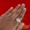 Sterling White Silver Round 2.10ct Cubic Zirconia Wedding Womens Ring Size 6.5 KING OF BLINGS