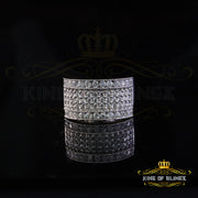 King Of Bling'sWhite Cubic Zirconia 2.20ct Hip Hop Rapper Fashion Luxury Rings Men's Size 8 KING OF BLINGS