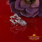 King Of Blings 2CT VVS D Moissanite Solitaire Enhancer Guard Wrap Ring Insert 925 White Silver King of Blings
