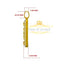 Yellow 925 Sterling Silver XAMAX Letter Pendant with 3.05ct Cubic Zirconia Stone KING OF BLINGS