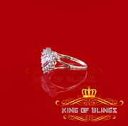 King of Bling's  Real 10 kt Yellow Gold with 0.33CT Genuine Diamond HEART Womens Ring Size 6.5 KING OF BLINGS