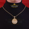 2.23ct Cubic Zirconia Sterling Yellow Silver 'LEO'Pendant For Men's & Women's KING OF BLINGS