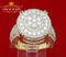 King Of Bling's Yellow 925 Silver Round 5.58ct Cubic Zirconia Adjustable Ring SZ From 9 to 11 KING OF BLINGS