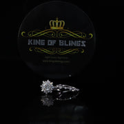 King of Bling's New Womens 925 Sterling Silver White 1.25ct VVS 'D' Round Moissanite Rings Size 7 King of Blings