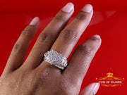 King Of Bling's New Cindarella Heart Ring SZ 7 Real Diamond 0.25ct White 925 Silver for Women King of Blings