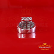 King Of Bling's White Real Diamond 0.33ct 925 Silver Cindarella Women Engagement Heart Ring SZ 7 King of Blings
