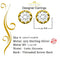King of Bling's 2.02ct Cubic Zirconia 925 Yellow Silver Women's & Men's Hip Hop Flower Earrings KING OF BLINGS
