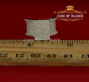 King Of Bling's 925 Sterling Yellow Silver Rectangle Cubic Zirconia 3.45ct Womens Ring Size 7 KING OF BLINGS