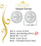 King of Bling's 925 Yellow Silver 1.77ct Cubic Zirconia Women's & Men's Hip Hop Round Earrings KING OF BLINGS