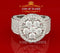 White 925 Silver Sterling 14.00ct Round Cubic Zirconia Fashion Men's Ring SZ9.5 KING OF BLINGS