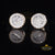 King  of Bling's 1.00ct VVS 'D' Moissanite Men's/Womens 925 Silver Yellow Round Stud Earrings KING OF BLINGS