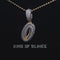Yellow Cursive 3D Number 1 Sterling Silver Shape Pendant 4.75ct Cubic Zirconia
