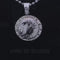 Sterling White Silver CANCER Pendant For Men's & Women's 2.23ct Cubic Zirconia