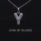 White Beautiful Custom intial Pendant Gift all Occasion Silver Cubic Zirconia