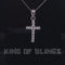 White Beautiful CROSS Shape Sterling Silver Pendant 1.32ct Cubic Zirconia stone
