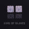King of Bling's Yellow 2.28ct Cubic Zirconia 925 Sterling Silver Hip Hop Square Ladies Earrings