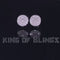 King of Blings- Hip Hop White 925 Silver 1.06ct Cubic Zirconia Women's & Men's style Earrings