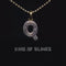 Yellow Bugutte Initial All Alphabet Sterling Silver Pendant with Cubic Zirconia