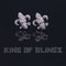 King of Blings- White 0.35ct Cubic Zirconia 925 Silver Men's & Women's Fleur de Lis Earrings