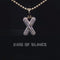 White Beautiful Custom intial Pendant Gift all Occasion Silver Cubic Zirconia