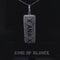 White 925 Silver Pendant with Necklace XAMAX Letter Shape 3.05ct Cubic Zirconia